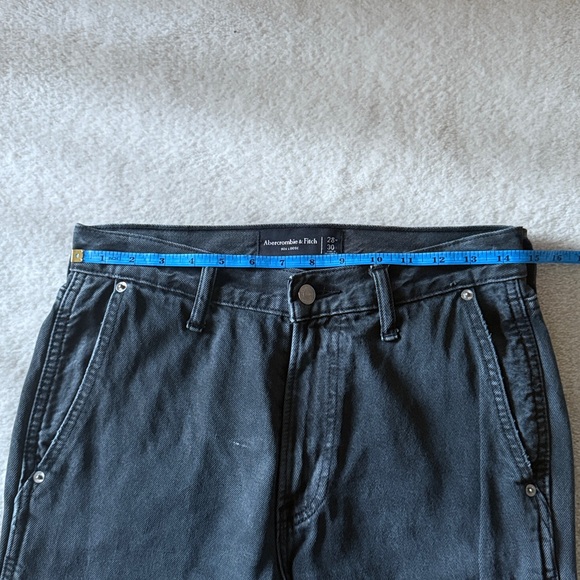 Abercrombie 90’s Loose carpenter jeans in washed out black - Picture 5 of 11